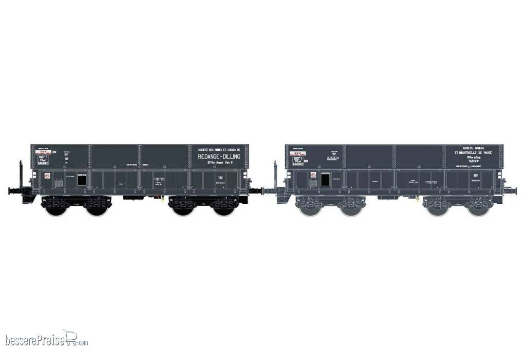 2er Set Erzwagen DM SNCF / Redange-Dilling, Ep.III - Lemke