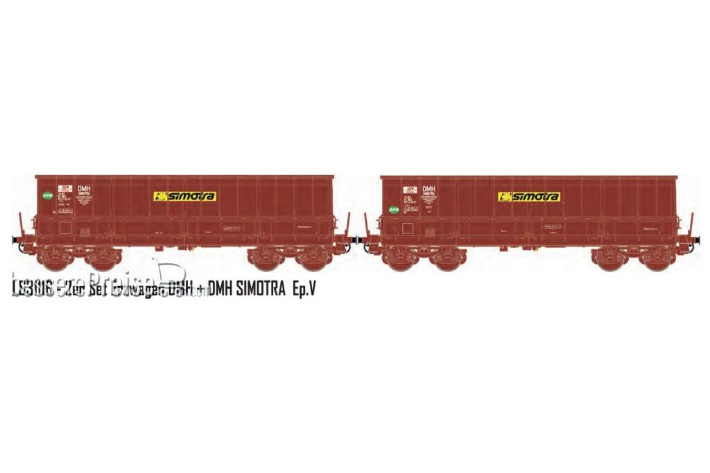 2er Set Erzwagen DMH SNCF / Simotra, Ep.V - Lemke
