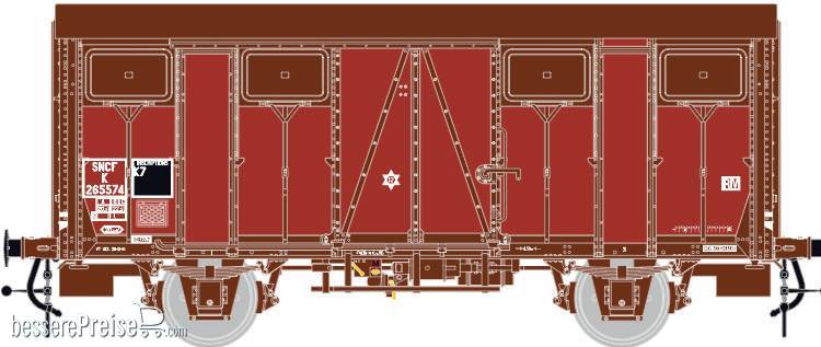 Ged. Güterwagen OCEM K29 Permaplex SNCF, Ep.IVa