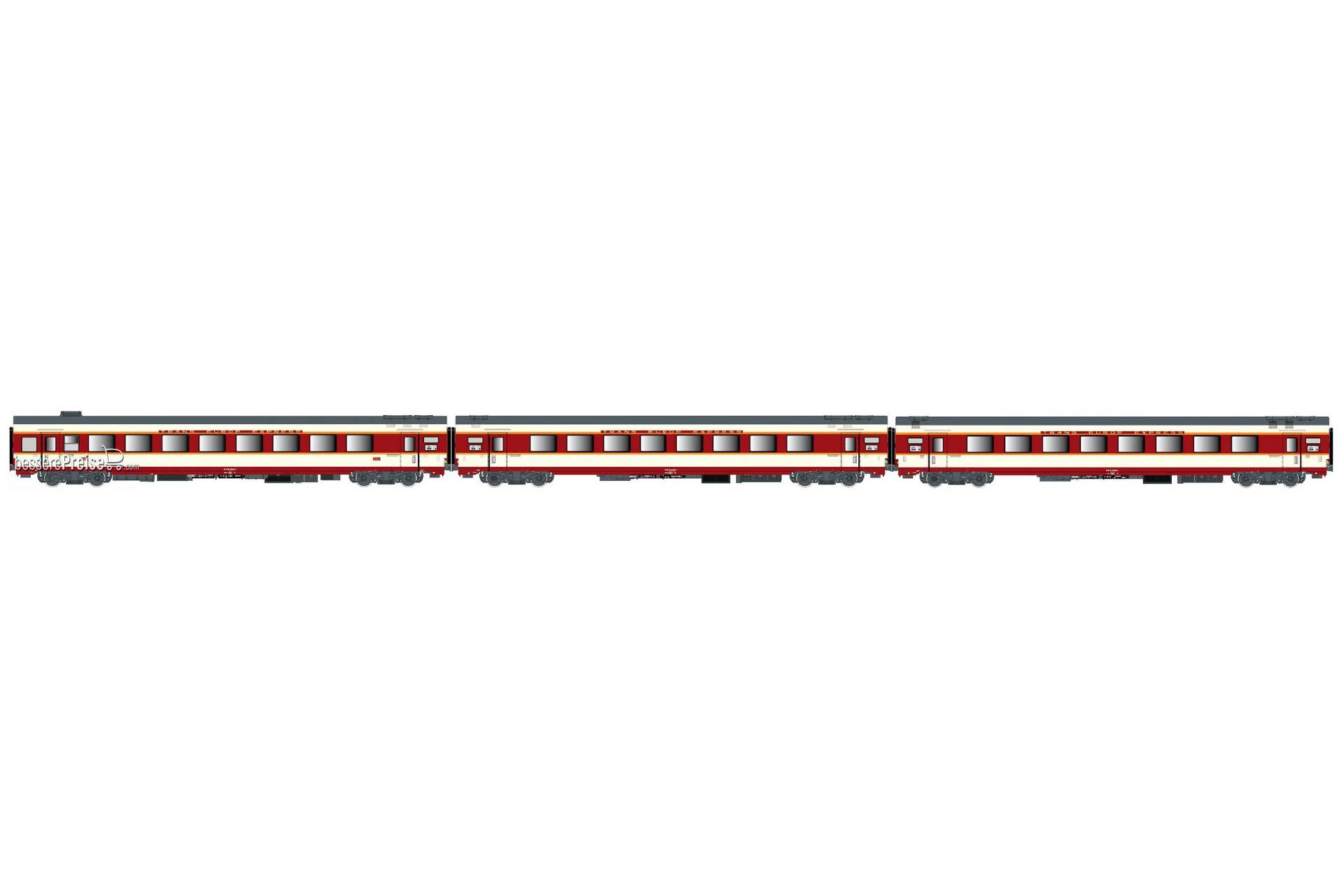 3er Set GC Personenwagen A3rtux+A8tu+A8u SNCF, Ep.IV, Etenda - Lemke