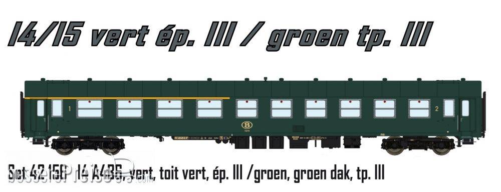 SNCB 14 A4B6, grün Ep. III