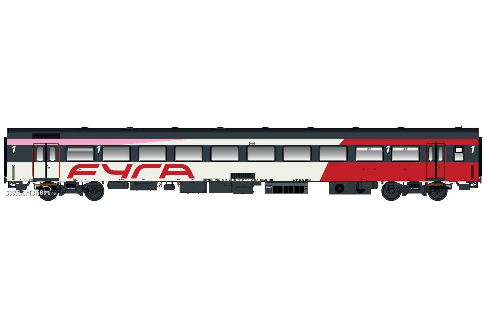 Personenwagen ICRm 1.Kl. A NS/FYRA, Ep.VI, Wg.23 - Lemke