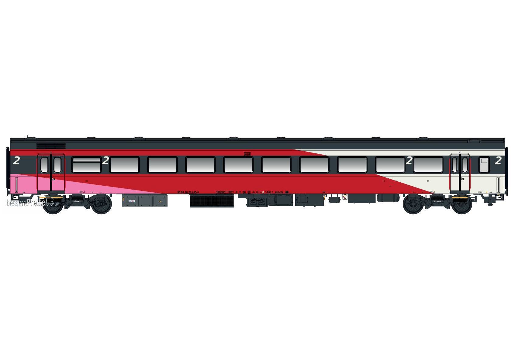Personenwagen ICRm 2.Kl. B NS/FYRA, Ep.VI, Wg.26 - Lemke