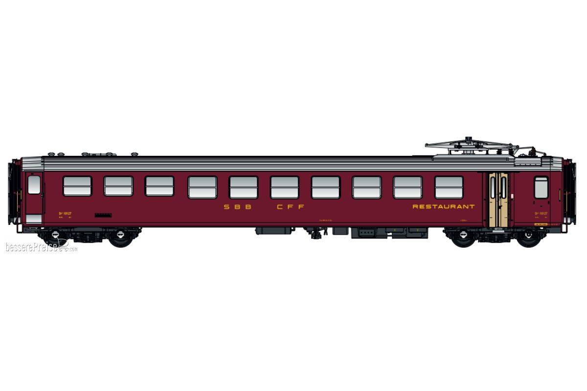 Speisewagen EW I WR SBB, Ep.IIIb, rot, AC - Lemke