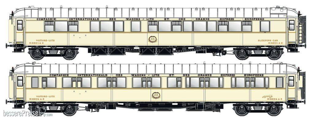 2er Set Schlafwagen WL S1 CIWL (Ägypten), Ep.II, Innenbel. - Lemke