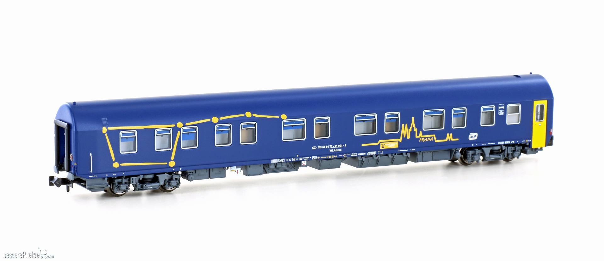 Schlafwagen WLABmz 826 CD, Ep.V, Praha Design - Lemke