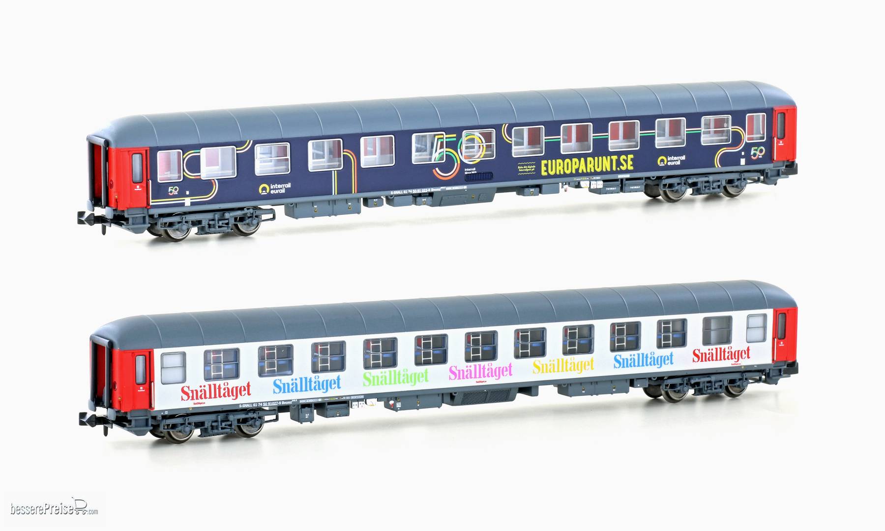 2er Set Liegewagen Bvcmz Snälltaget, Ep.VI - Lemke