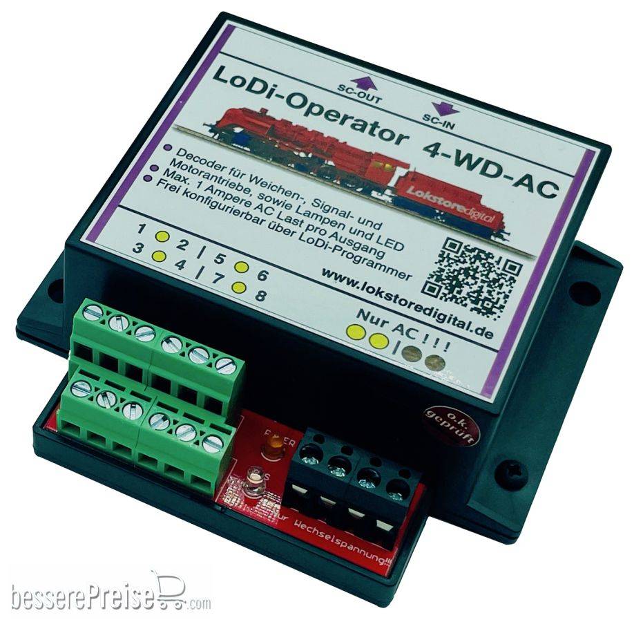 Lokstore Digital LoDi008 - LoDi-Operator 4-WD-AC | Modellbahn | Modelleisenbahn