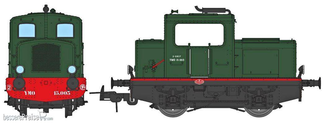 MOYSE 32 TDE, SNCF Green 306, Marchal Lihgt Era III - ANALOG