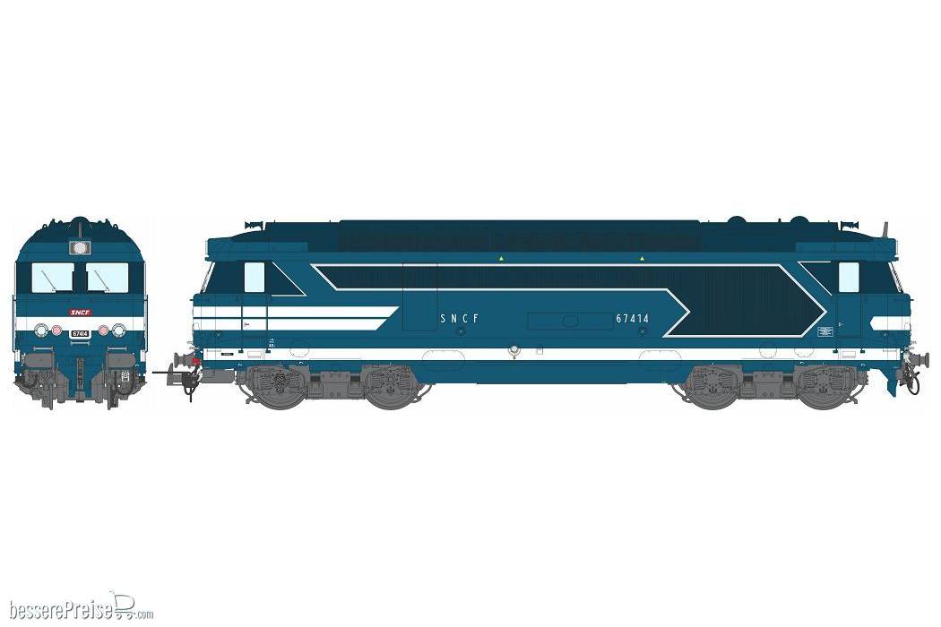 BB 67414 CHALINDREY Blue Era IV-V with number plate - ANALOG