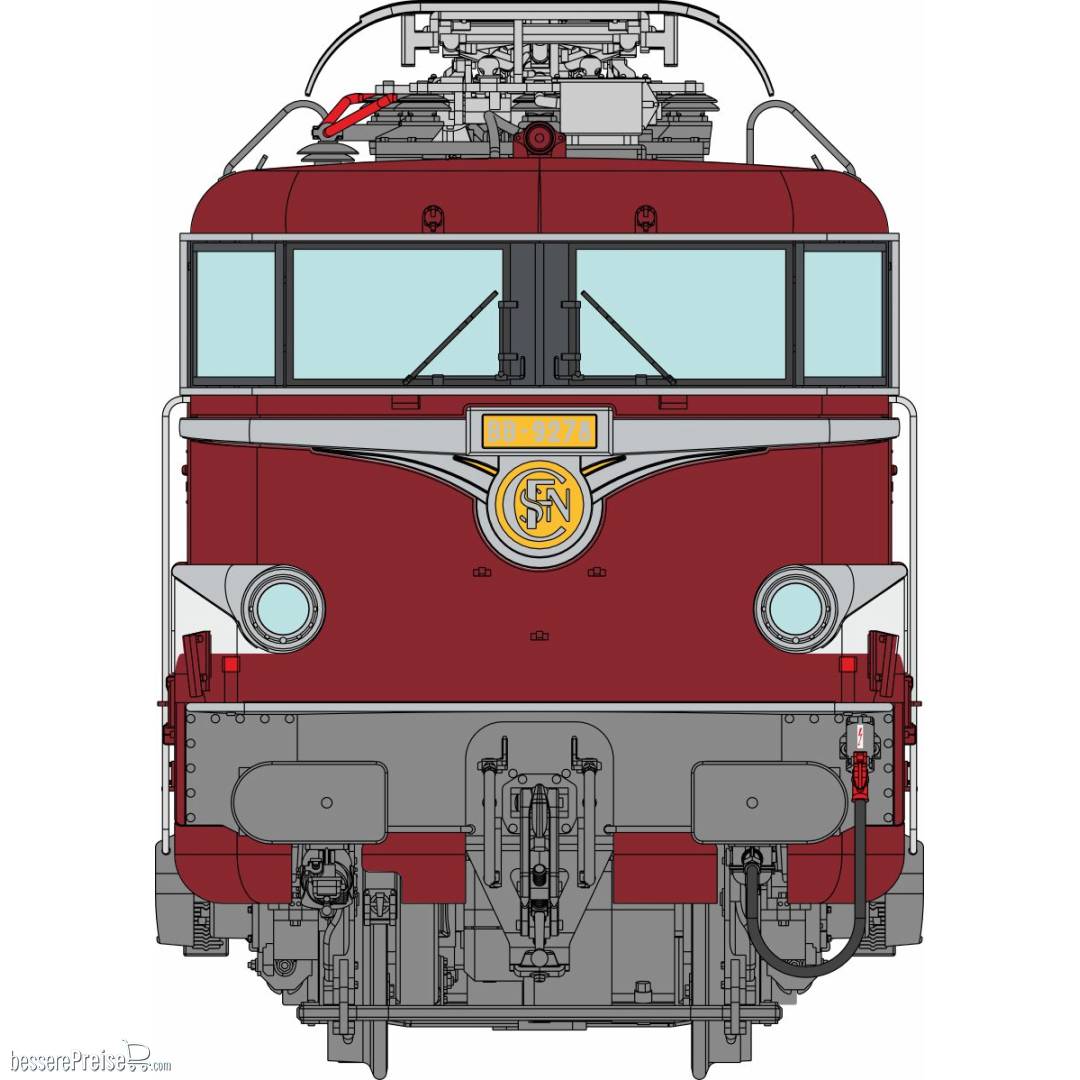 E-Lok BB 9278 CAPITOLE, PARIS SO Lackierung mit Rock und Eckfenstern Epoche III-IV Ep.III-IV - DC Analog