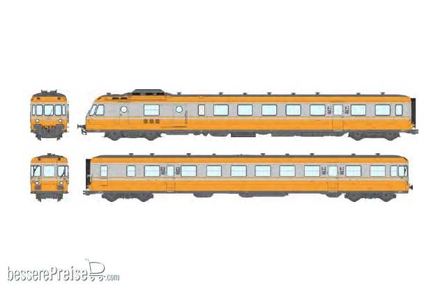 RGP 1 train set - X-2732 LYON-VAISE, Orange concrete gray Era IV - DCC SOUND