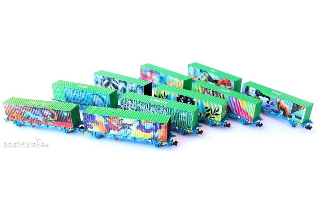 10er Set Containerwagen RENFE, Ep.VI, Noahs Train