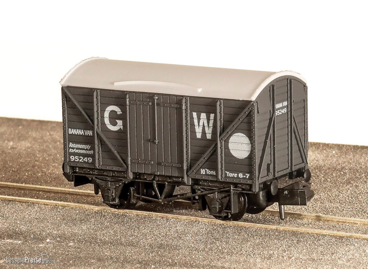 Box Van, Banana, GWR, Dark Gr