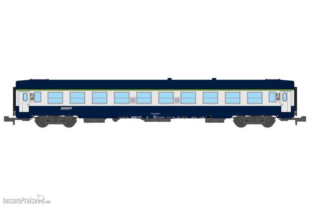 UIC SLEEPING CAR, Low roof, logo nouille, Blue TEN color Era V
