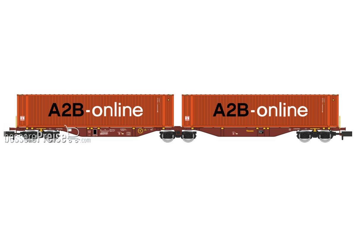 Sggmrss 90 TOUAX wagon + 2 x 45’ A2B-online containers, Era VI