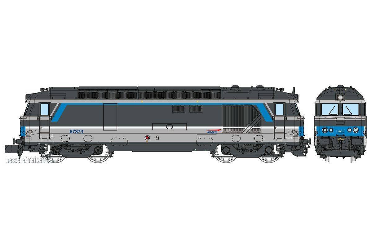 Diesel locomotive BB 67373 Isabelle livery, RENNES, SNCF, Era V-VI ANALOG