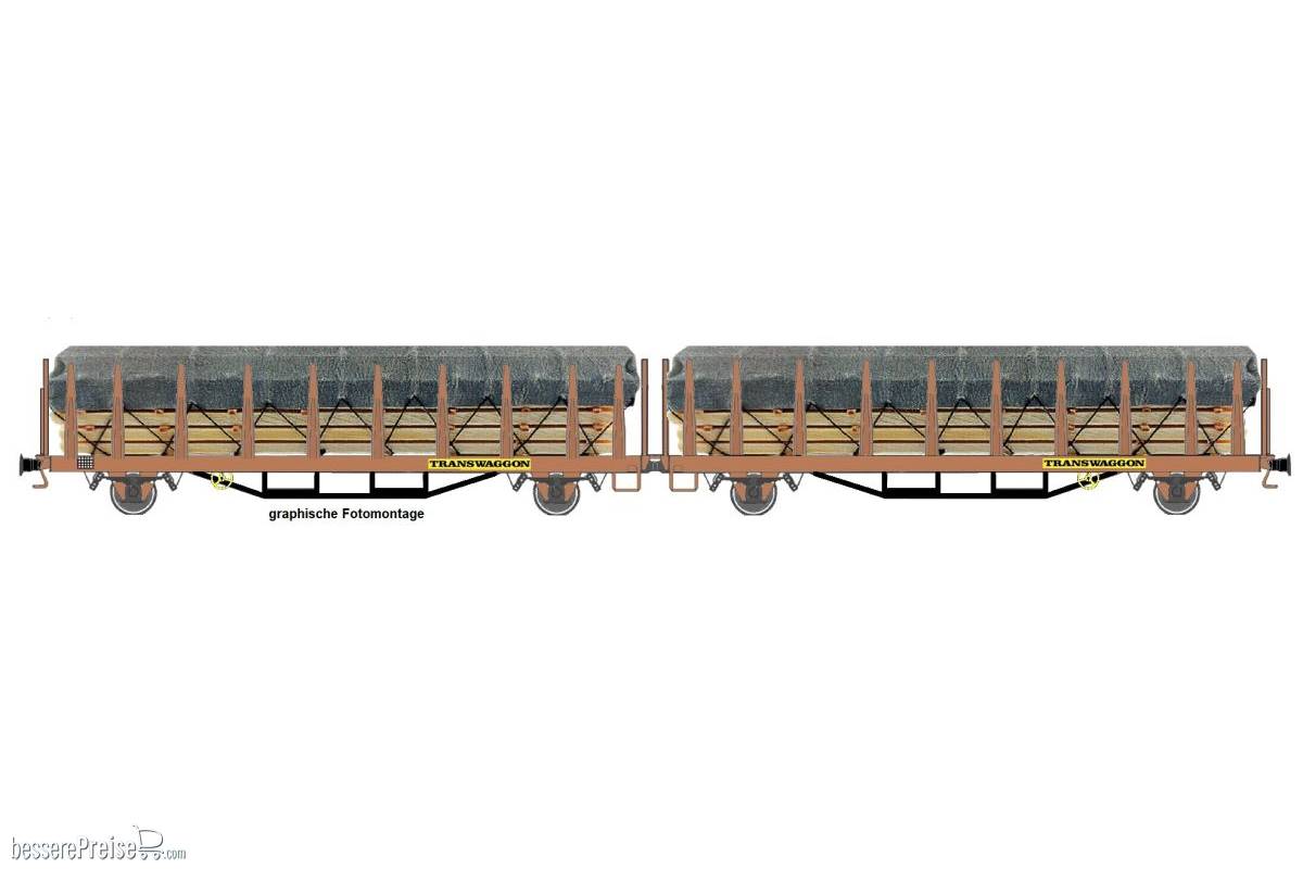 Laas DR-Transwaggon UIC mit Holzbalk.