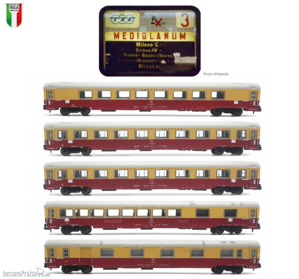 5er Set GC Personenwagen FS / TEE, Ep.IV, Mediolanum