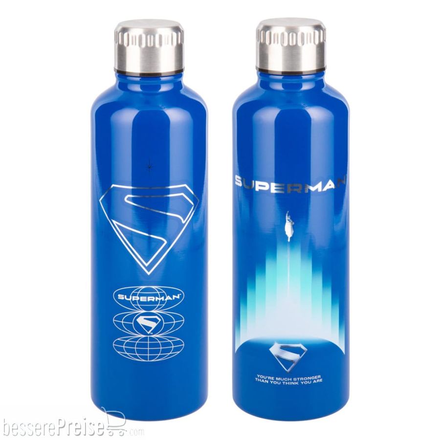 Paladone Products PP14871SMT - DC Comics Metal Trinkflasche Superman Theatrical