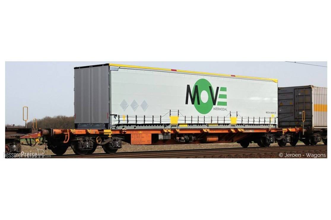 Sgnss Wascosa 125 60 container wagon Swap Body "MOVE Intermodal"