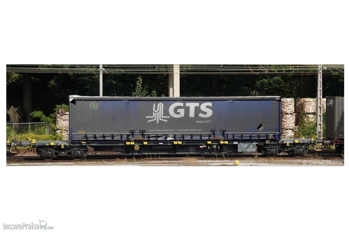 Sgnss MDF Rail 552 60 container wagon Swap Body "GTS Logistic"