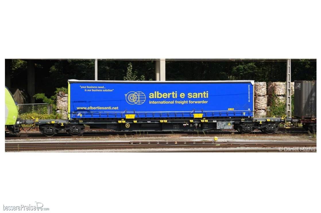 Sgnss MDF Rail 084 60 container wagon Swap Body "Alberti e Santi"