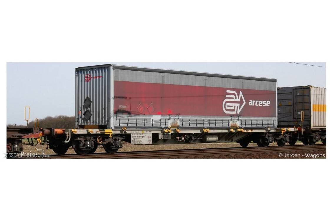Sgnss Wascosa 084 60 container wagon Swap Body "Arcese"