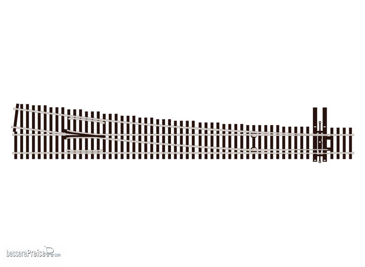 Peco H0 (1:87) SL-E8381 - H0 Code 83 Weiche rechts 7,15° großer Radius | Modellbahn | Modelleisenbahn