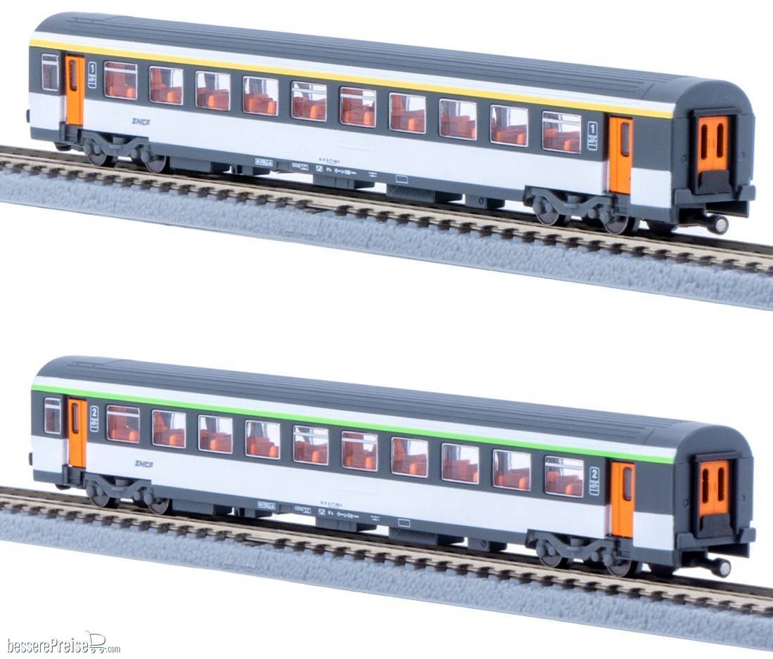 Personenwagenset CORAIL - Typ Vtu - 1.Klasse und 2.Klasse