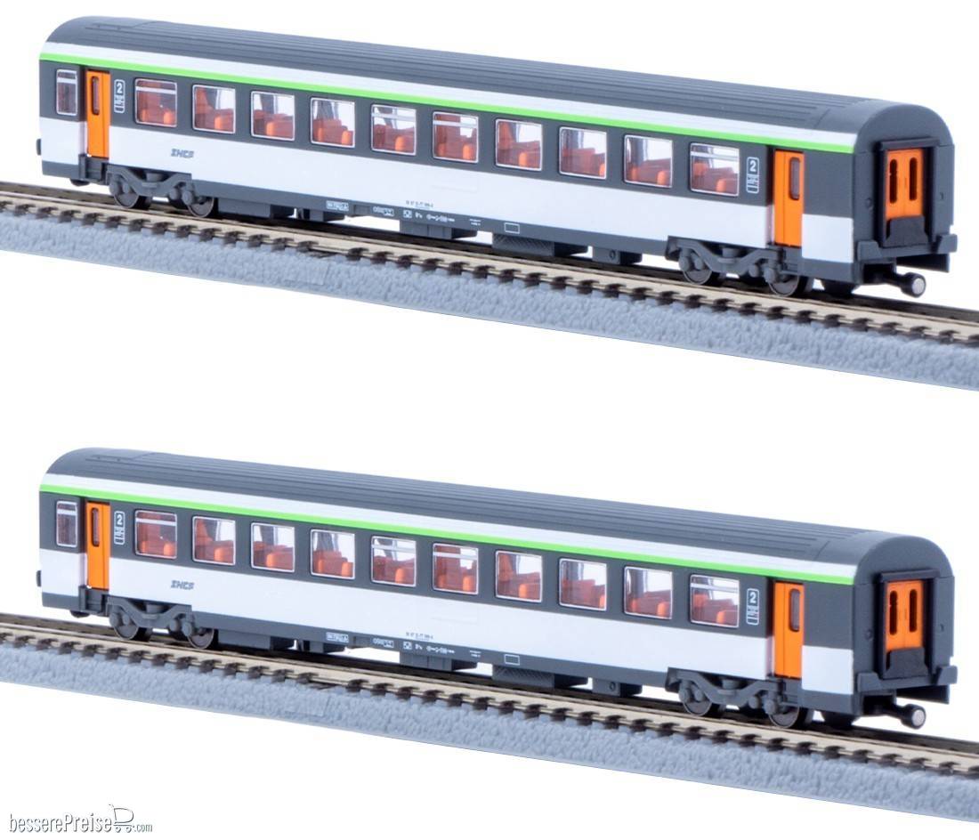 Personenwagenset CORAIL - Typ Vtu - 2x 2.Klasse