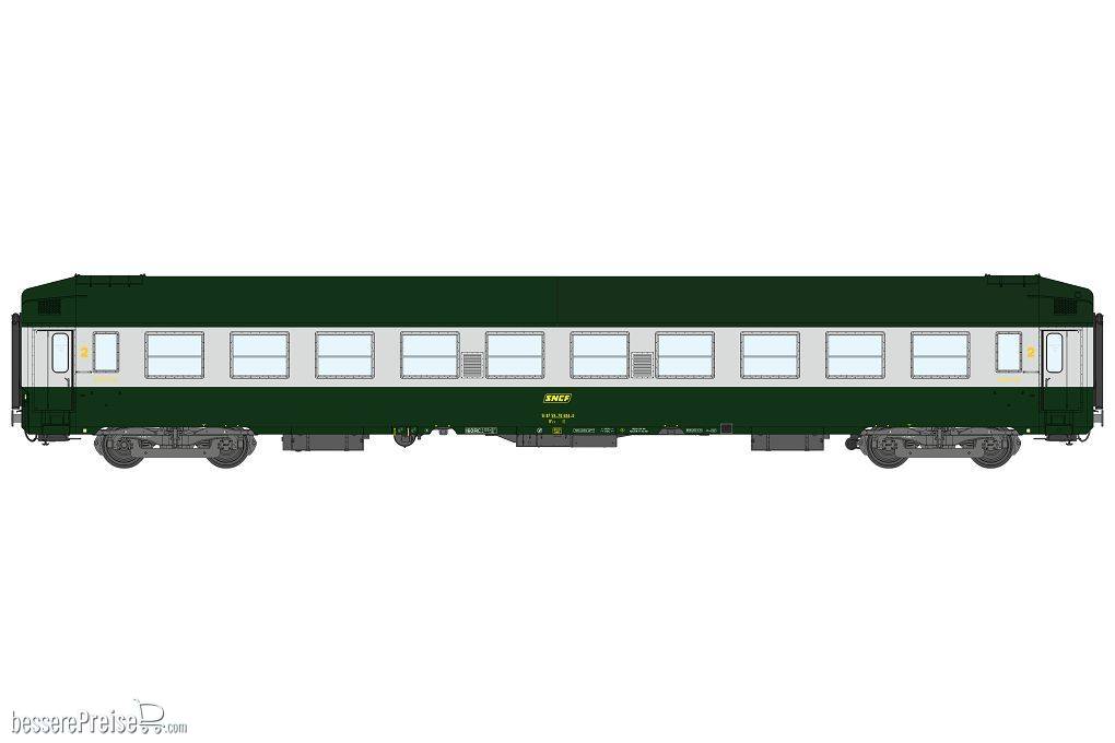 Set of UIC Sleeping Coaches (2 x B9C9x / 1 x A4C4B5C5) Green 302 / ALU, Yellow Logo Era IV HIGH ROOF
