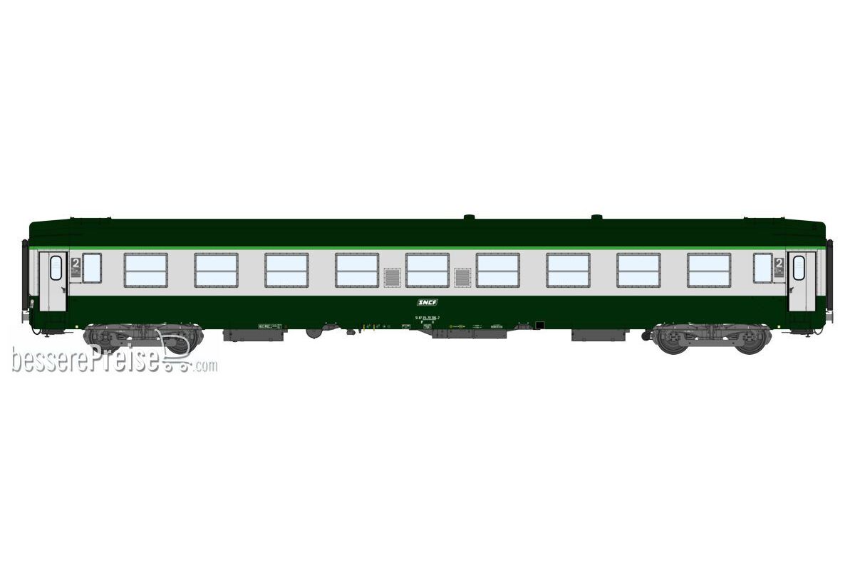 UIC CARS B9 ex-A9 Green / Grey White Logo Era IV-V