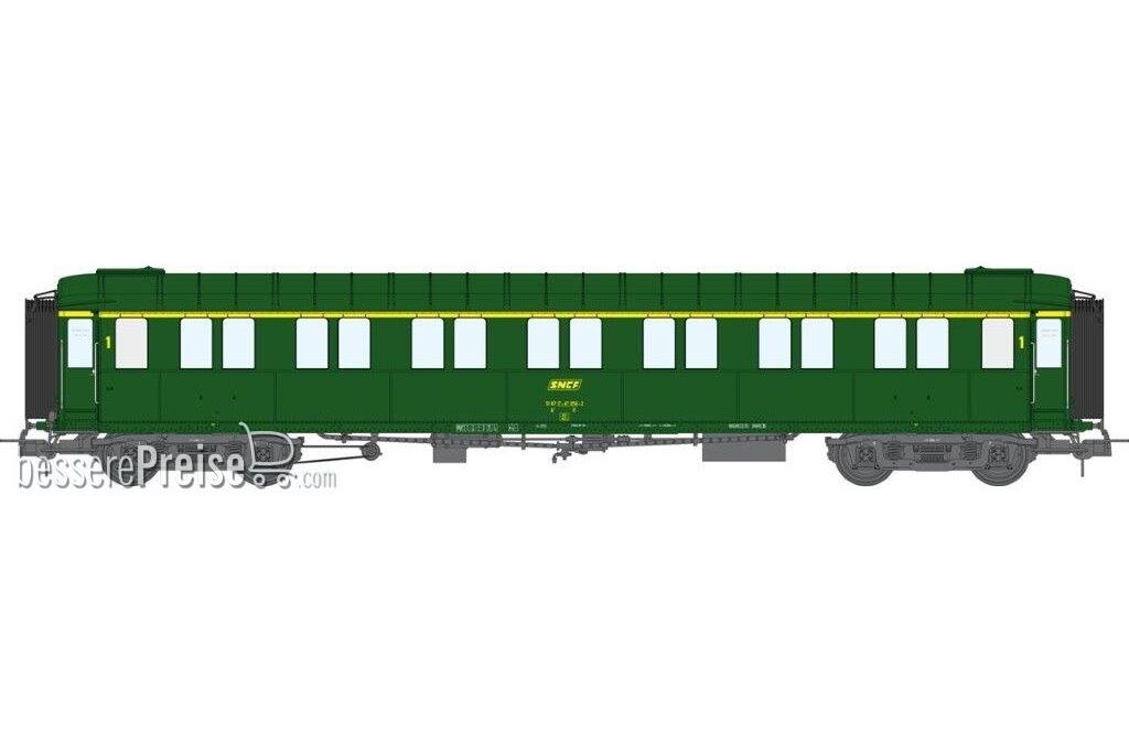 Metallic Cars Ex-PLM, A7 N° 51 87 17-47 056-2, green 301, SNCF Era IV