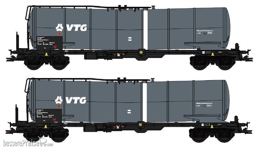 2-teilige Set VTG Kesselwagen - DC 2-Leiter Gleichstom - Ep.VI