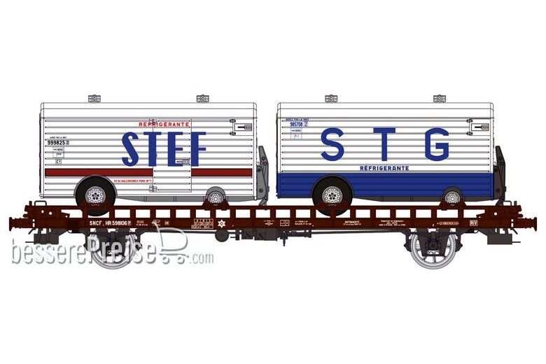 UFR double Era III HR 598106 brown - black frame + 2 trailers (STEF with wooden protection and STG)