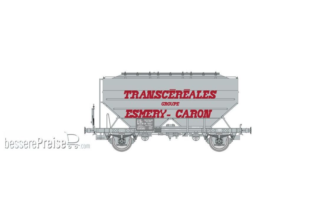 Grain wagon Transcéréales ESMERY-CARON, grey, Era IV