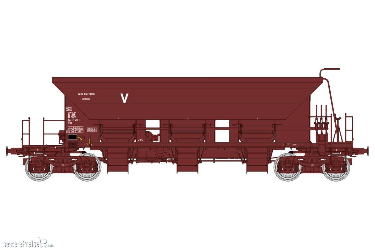 STONE HOPPER Wagon T1 Uas SNCF Era IV N° 80 87 977 7 321-1