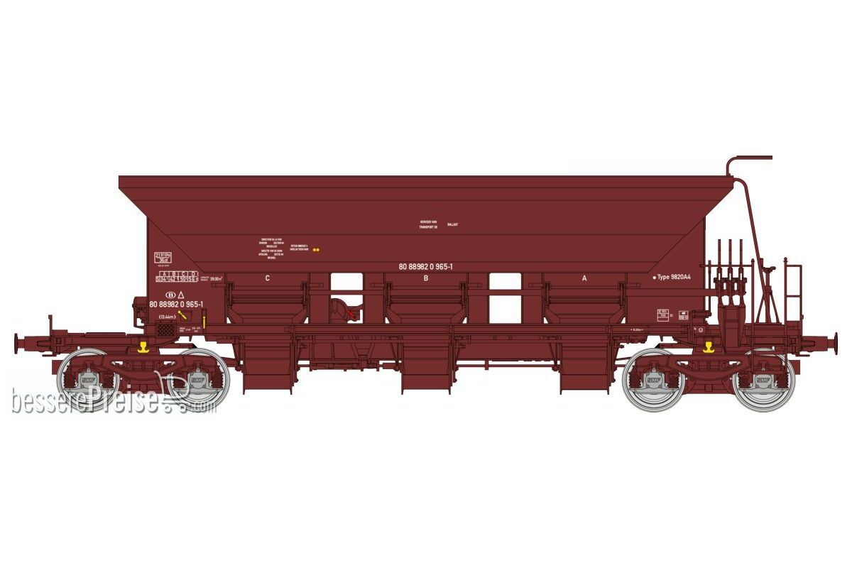 STONE HOPPER Wagon T1 Uas SNCB Era VI N° 80 88 982 0 965-1