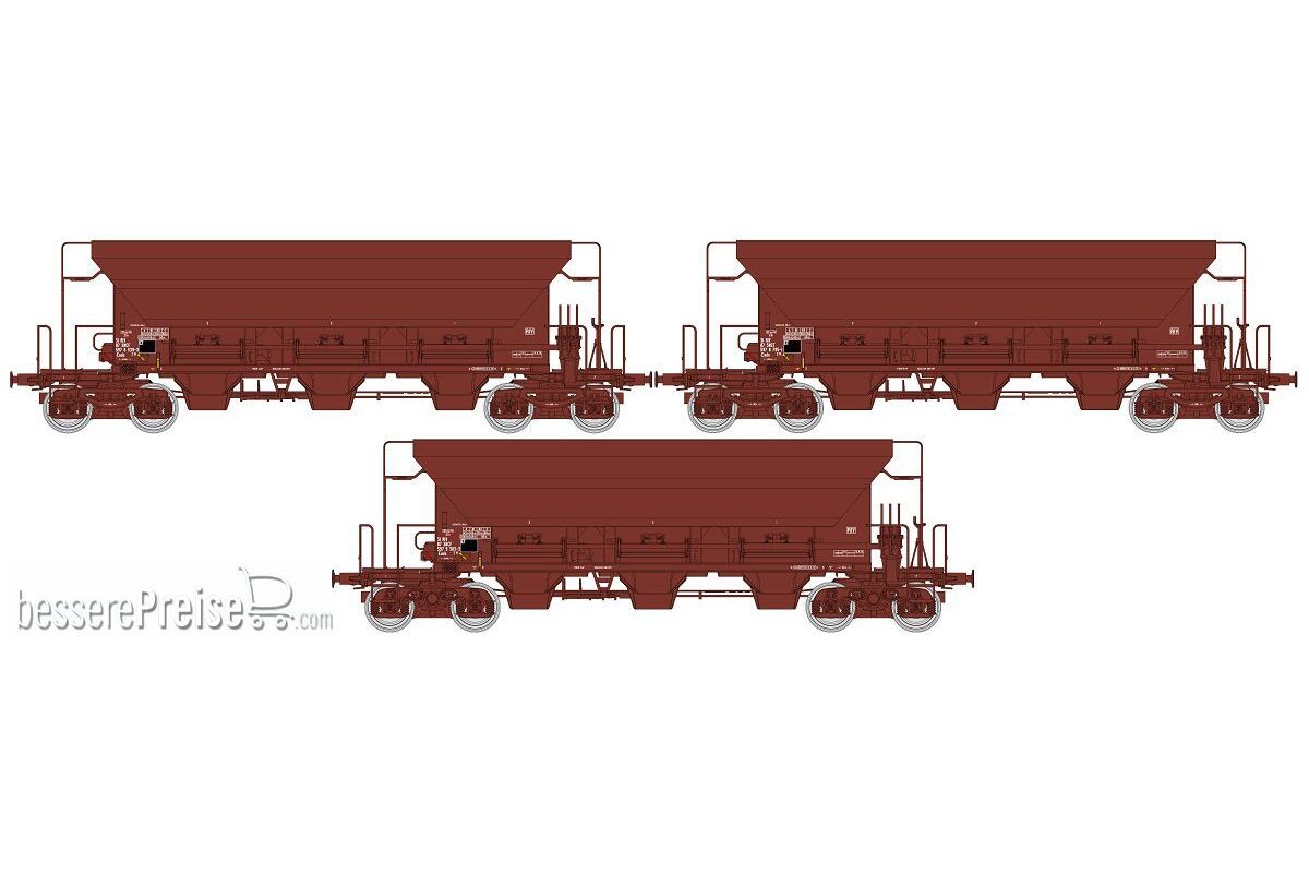 Set of 3 Hopper Wagons F70 Eads SNCF Era IV