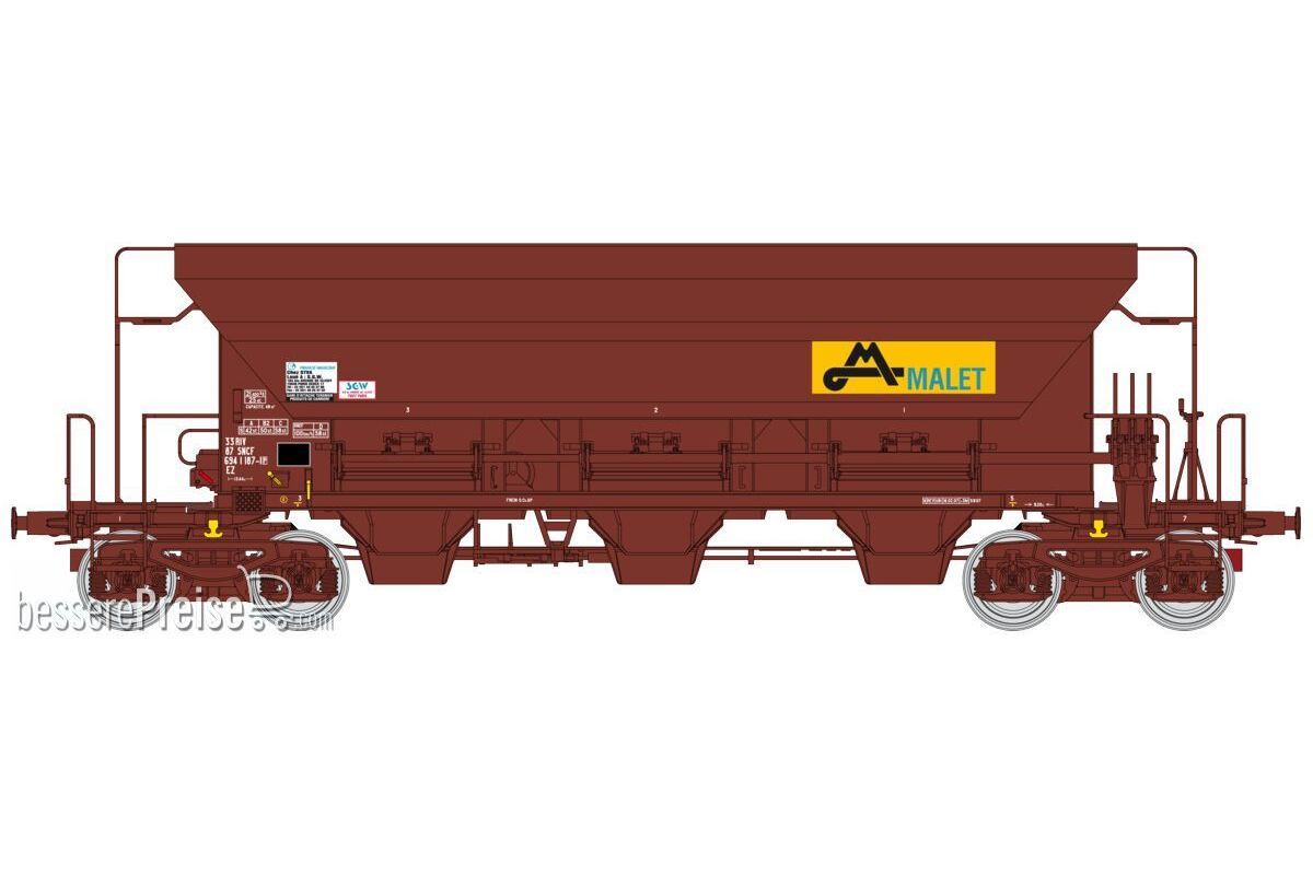 Hopper Wagon F70 « Sablières MALET » SNCF Era VI