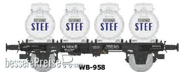 Flachwagen mit 4 Milchcontainern “STEF” SNCF - Ep.III