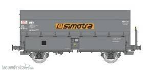 Kokswagen "SIMOTRA" in grauer Farbgebung der SNCF mit Bremserbühne - Ep.IV-V