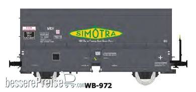 Kokswagen "SIMOTRA" in grauer Farbgebung der SNCF - Ep.III
