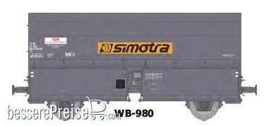 Kokswagen "SIMOTRA" in grauer Farbgebung der SNCF - Ep.IV-V