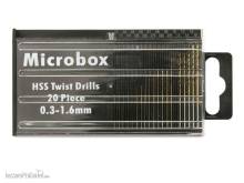 Schönwitz 00208 - Mini Bohrer Set 20 teilig 0,3mm bis 1,6mm