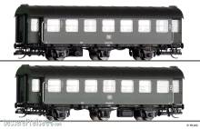 Tillig 01061 - Reisezugwagen-Paar der DB, bestehend aus zwei 2. Klasse Reisezugwagen, Ep. IV