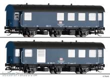 Tillig 01063 - Bahndienstwagen-Paar der DB AG, bestehend aus zwei Umbauwagen, Ep. V