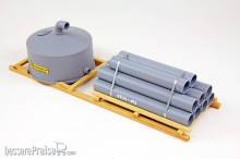Ladegüter Bauer 01074 - Rundtank mit Röhrenstapel