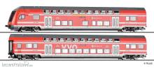 Tillig 01088 - Reisezugwagenset ´S-Bahn Dresden´ der DB AG, bestehend aus einem Steuerwagen 1./2. Klasse DABpbzfa 767.2 und einem Doppelstockwagen DBpza 780.4, Teil 1